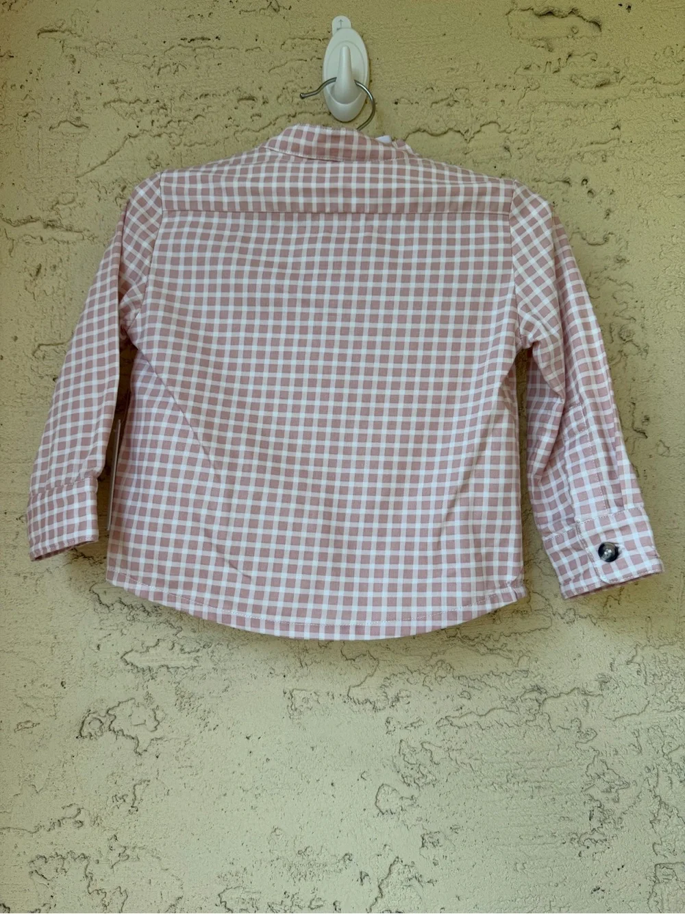 Edgehill Collection Boys Check Mandarin Collar Long Sleeve Shirt & Pants 4T
